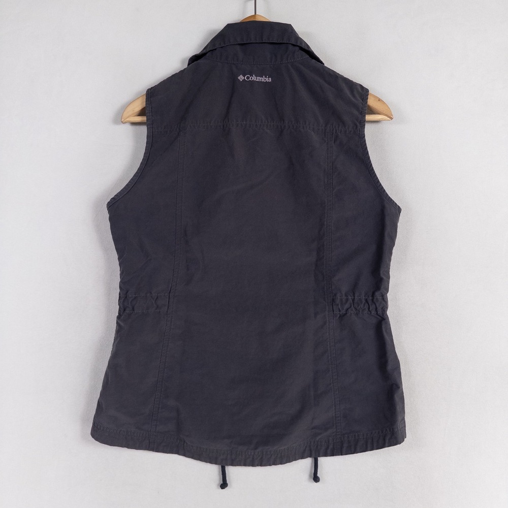Columbia Sportswear Vest Womens Small Blue Lightweight Zip Up Utility Outdoor - Picture 3 of 8